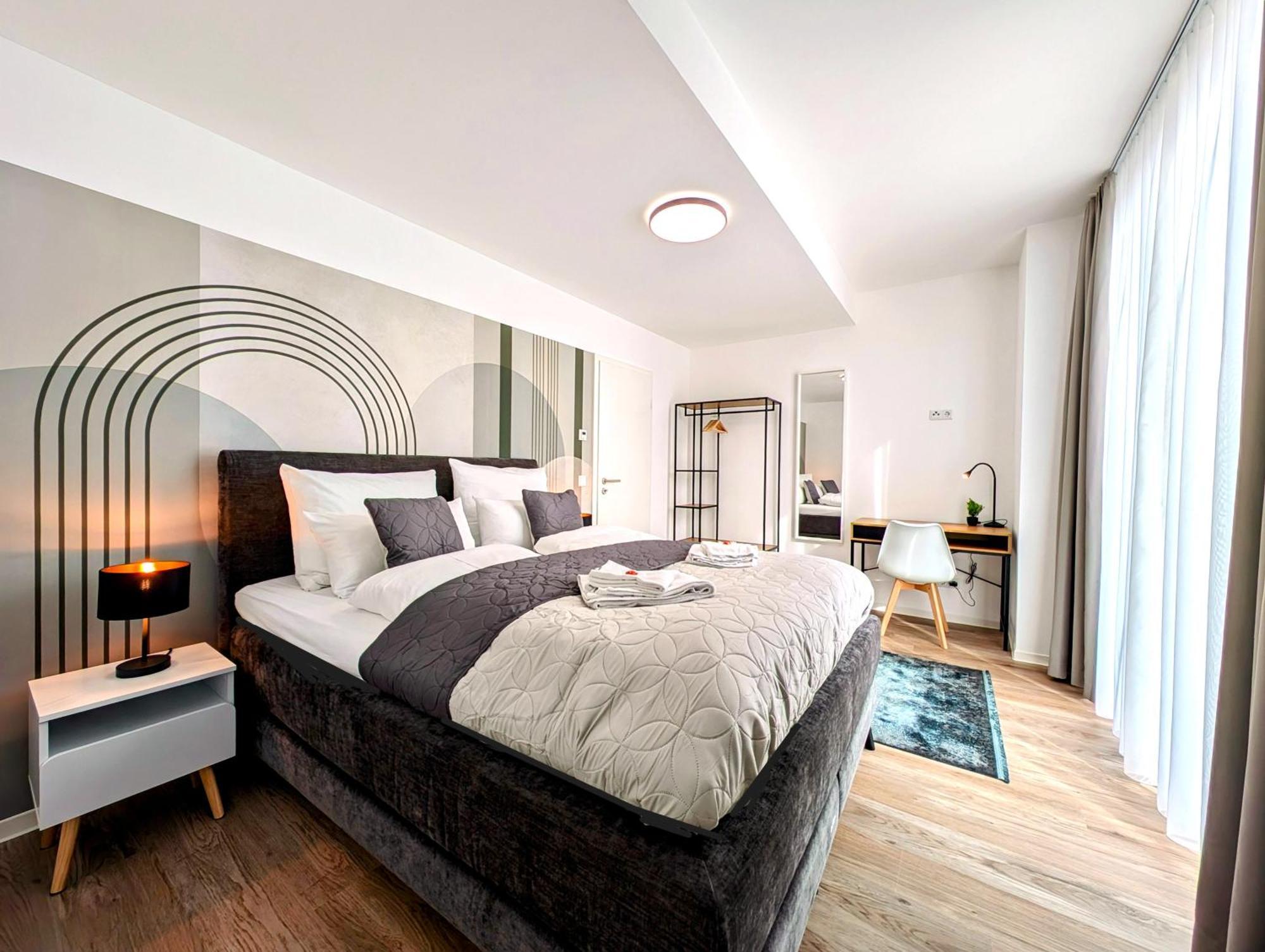 Bohnapartments - Nordkap-Suiten - Gratis Parkplatz - Moderner Neubau - Erdgeschoss - Fussbodenheizung Erfurt Exterior foto
