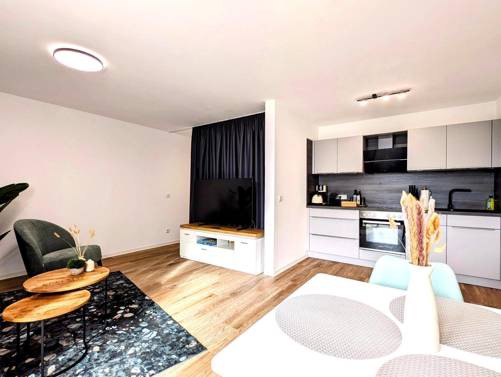 Bohnapartments - Nordkap-Suiten - Gratis Parkplatz - Moderner Neubau - Erdgeschoss - Fussbodenheizung Erfurt Cameră foto